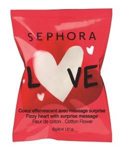 Valentine's day one-shot Fizzy heart with suprise message - Cotton flower scent BD